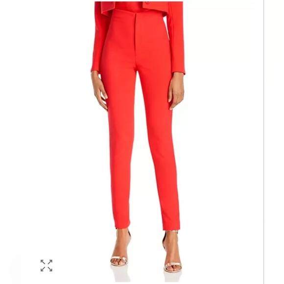 Alice + Oliva Lorinda Slim-Fit High-Waist Cropped Pant Size 4 - Picture 12 of 13